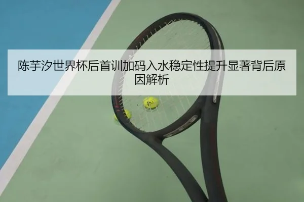 陈芋汐世界杯后首训加码入水稳定性提升显著背后原因解析